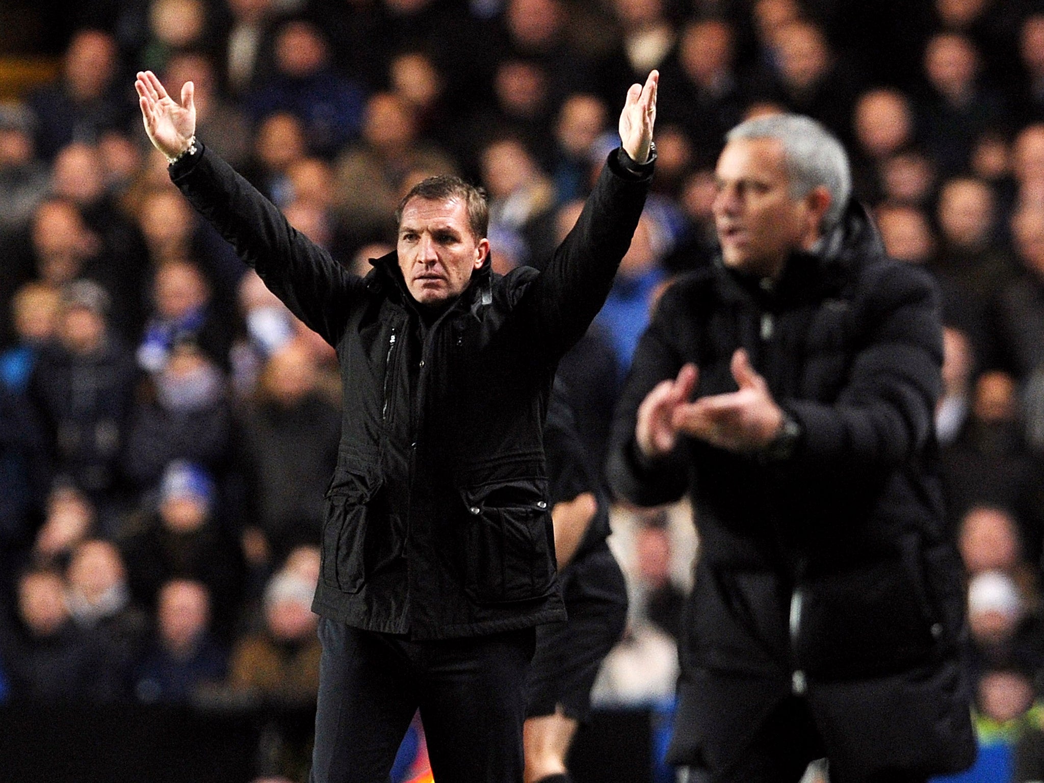 Liverpool manager Brendan Rodgers has stressed that his side aren't out of the title race despite back-to-back defeats