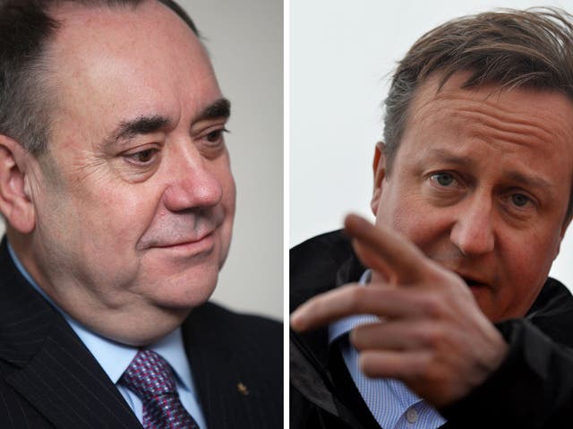 What would David Cameron do if he was forced out for a pint with the Scottish First Minister, Alex Salmond?