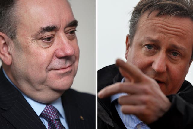 What would David Cameron do if he was forced out for a pint with the Scottish First Minister, Alex Salmond?