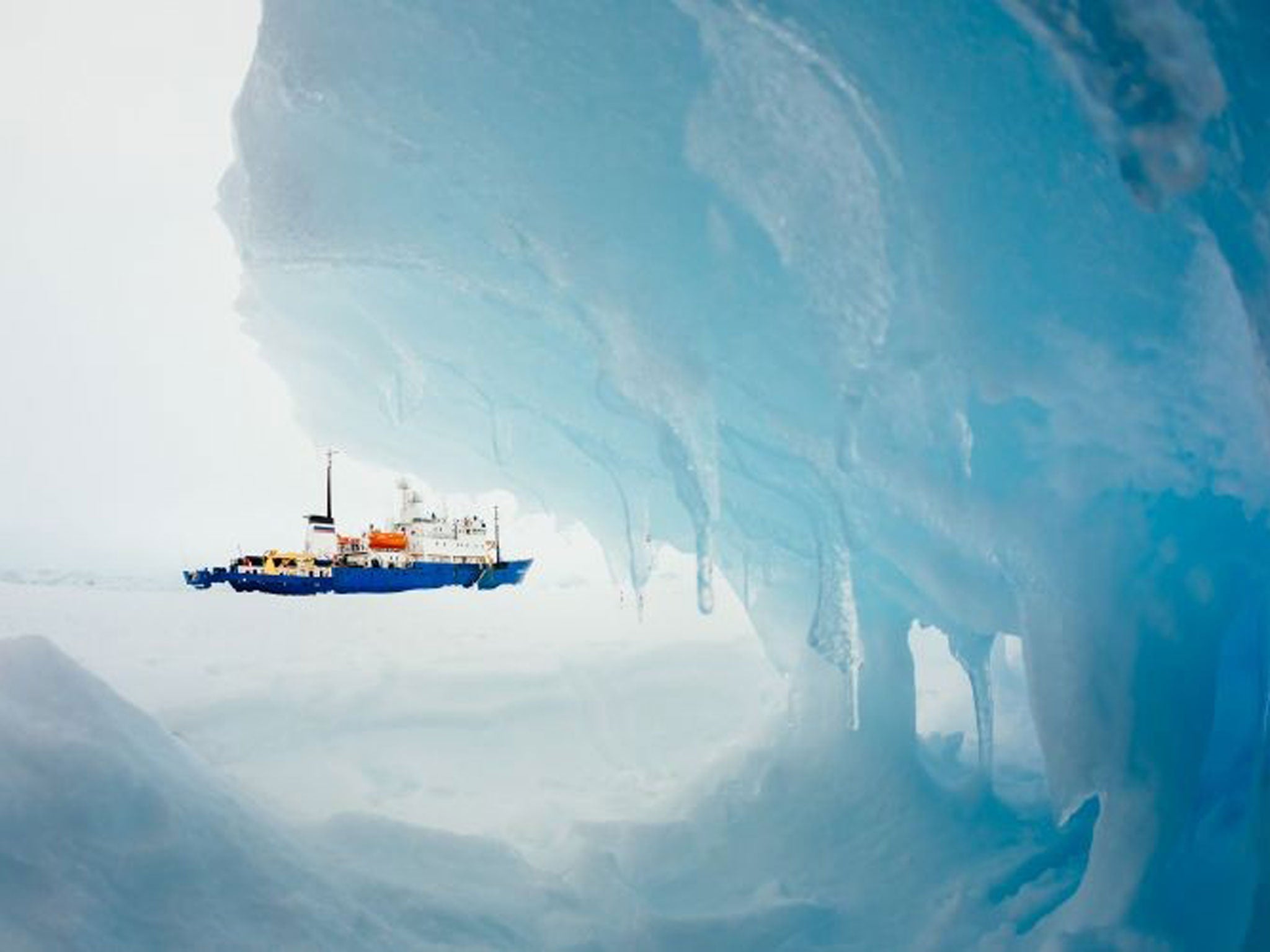The MV Akademik Shokalskiy stranded in Antarctica last month (Reuters)