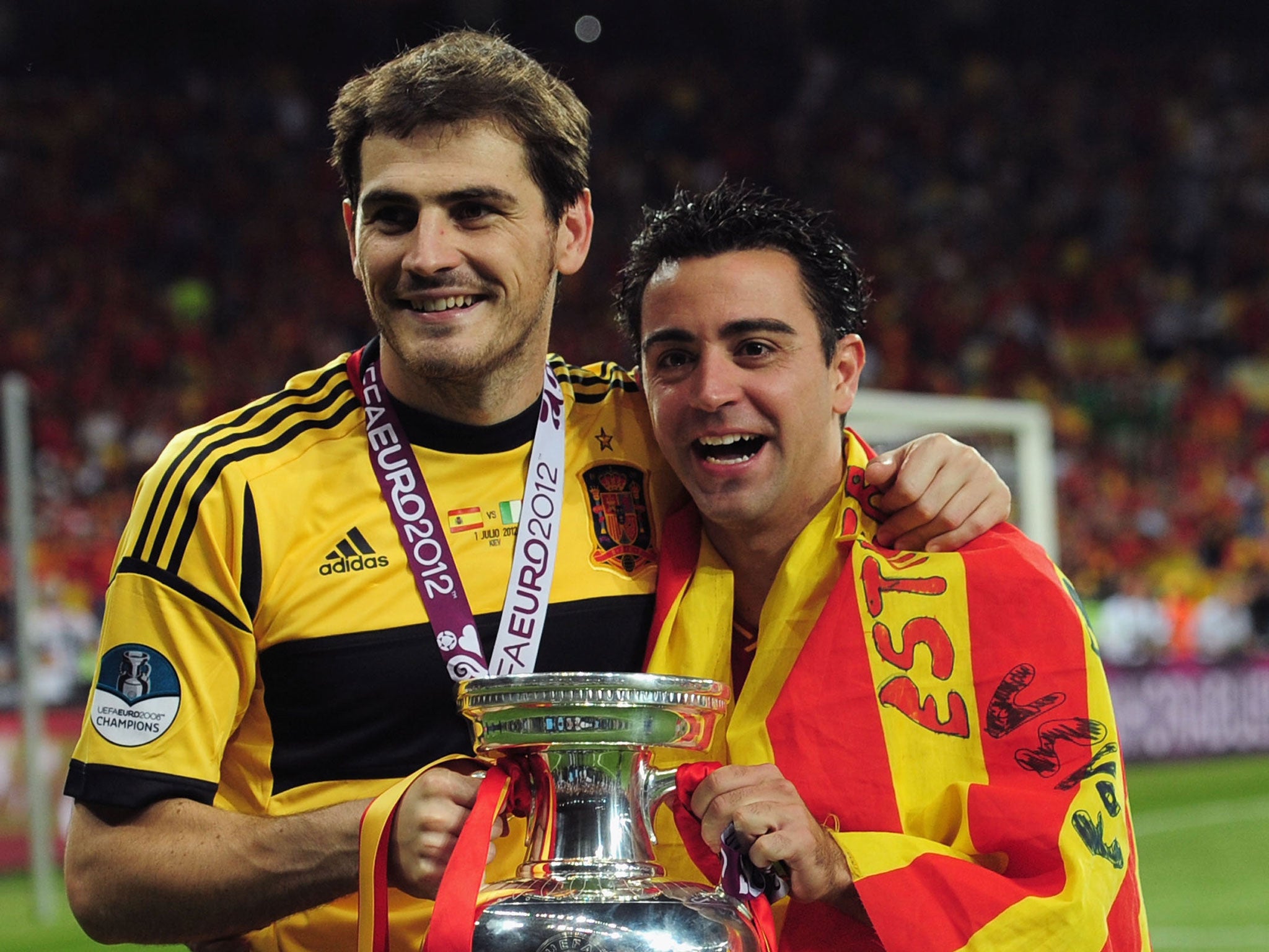 Xavi and Iker Casillas formed a bond playing together at the Under-20 World Cup in Nigeria