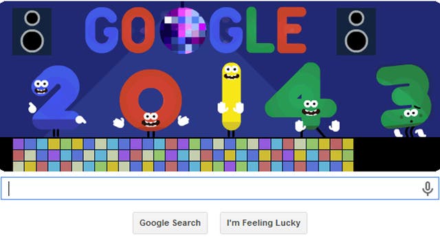 Happy New Year: Google rings in 2014 with animated Doodle | The Independent  | The Independent