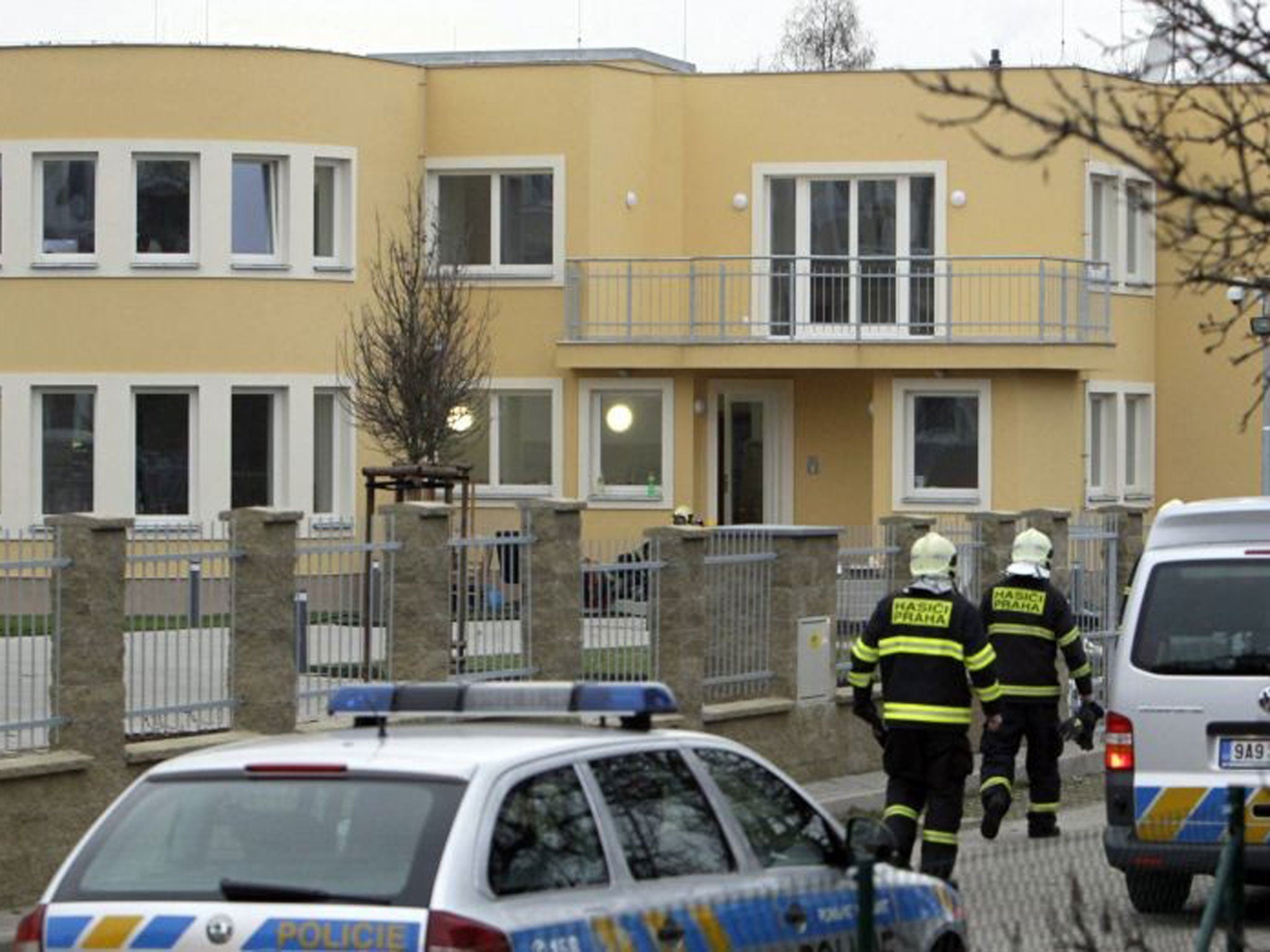 The Prague apartment where the explosion occurred