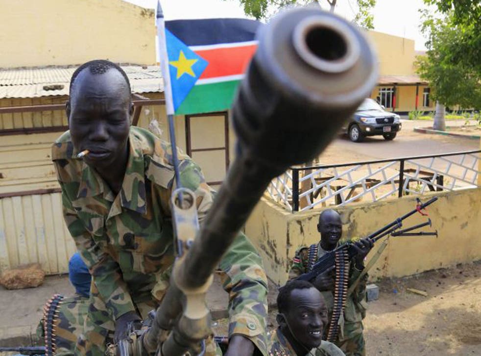 South Sudanese soldiers in Malakal, 497km from Juba