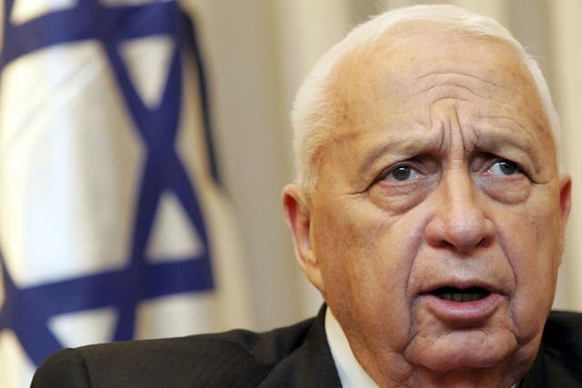 Former Israeli prime minister Ariel Sharon pictured in 2005