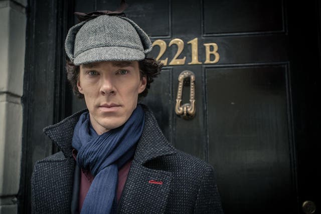 Benedict Cumberbatch as Sherlock Holmes in the new series of the BBC drama