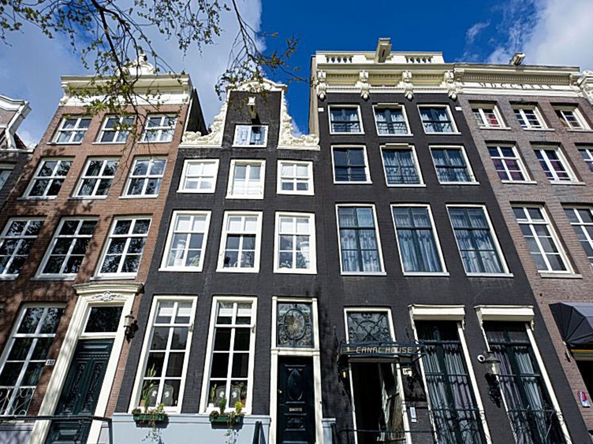 Tall order: impressive canal-side buildings in Amsterdam