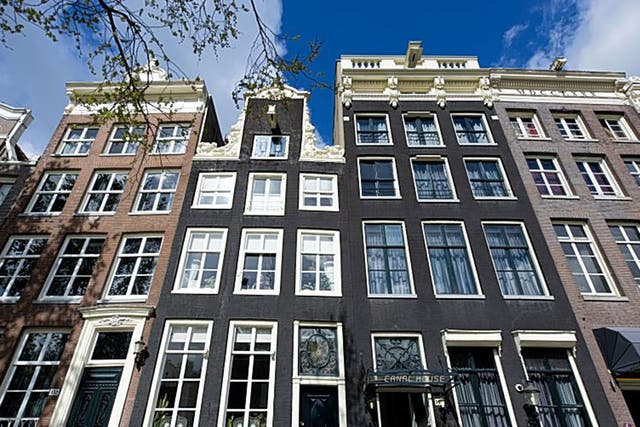 Tall order: impressive canal-side buildings in Amsterdam