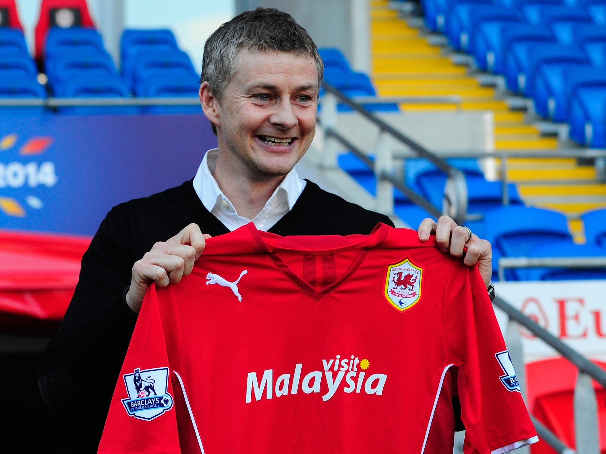 Ole Gunnar Solskjaer is unveiled as the new manager of Cardiff City