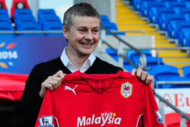 Ole Gunnar Solskjaer is unveiled as the new manager of Cardiff City