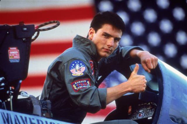 Tom Cruise in the 1986 film 'Top Gun'