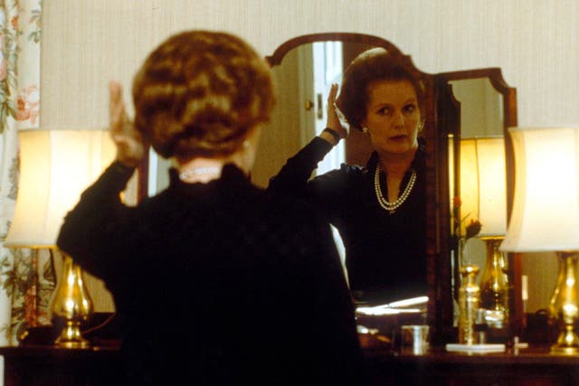 Margaret Thatcher at No. 10, checking her hair in the mirror - She has been voted by politicians of all parties as the most successful prime minister since the Second World War