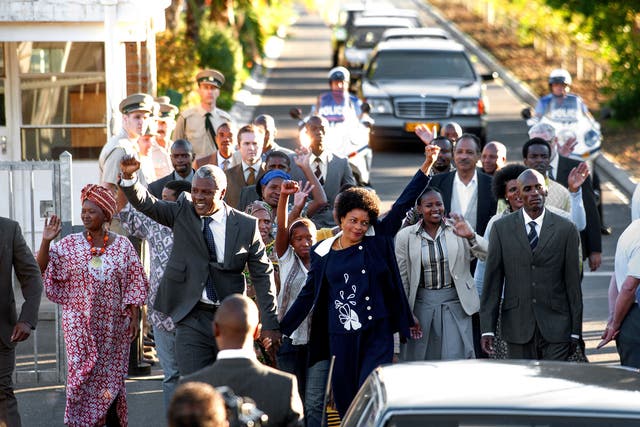 Pleased as punch: Idris Elba and Naomie Harris star in 'Mandela: Long Walk to Freedom'