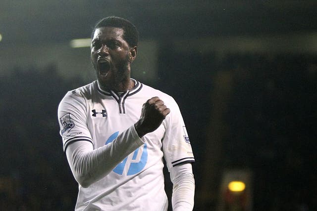 Emmanuel Adebayor is back in favour and among the goals