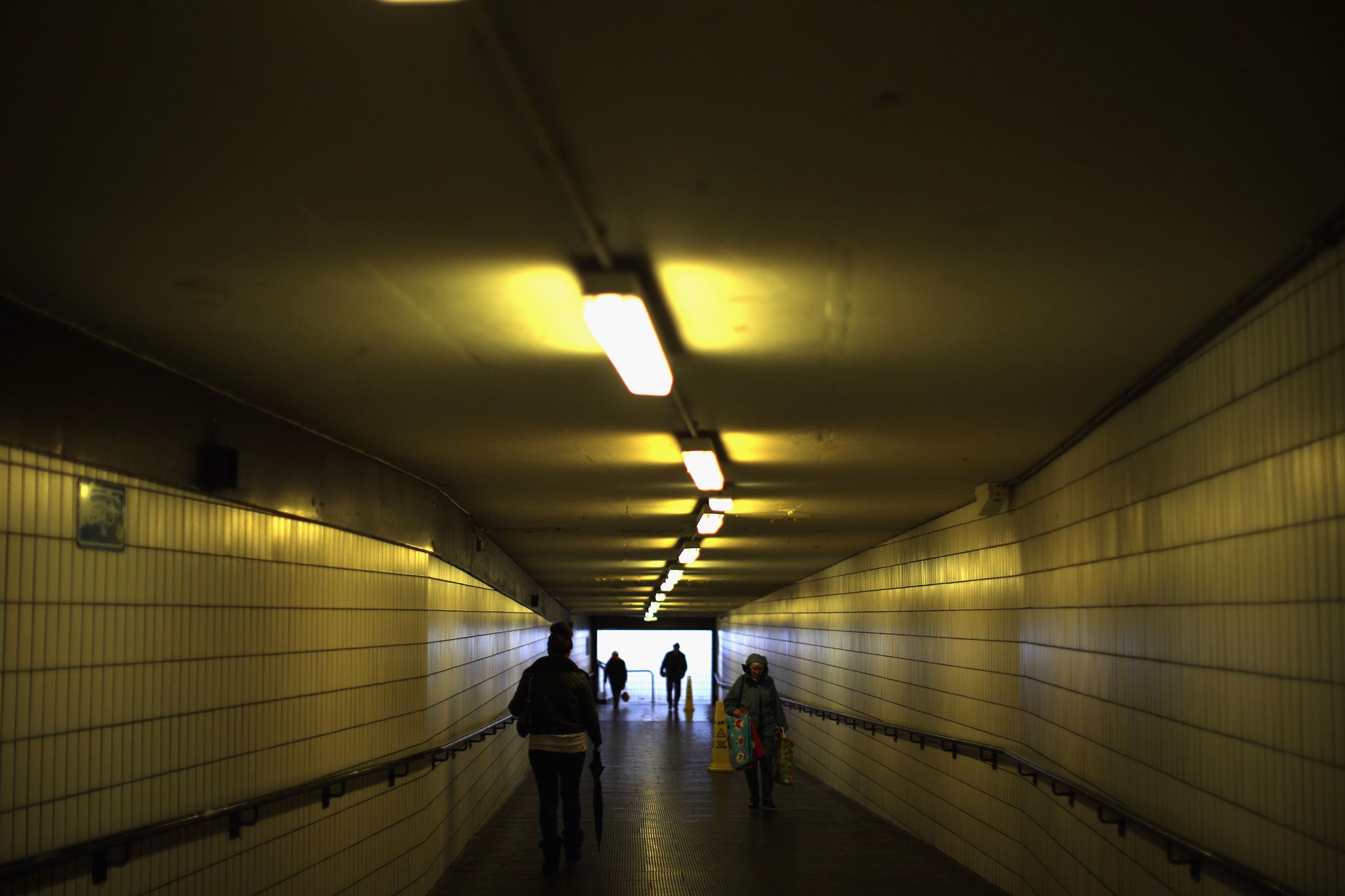 The underground walkways are said to be 'a muggers' paradise