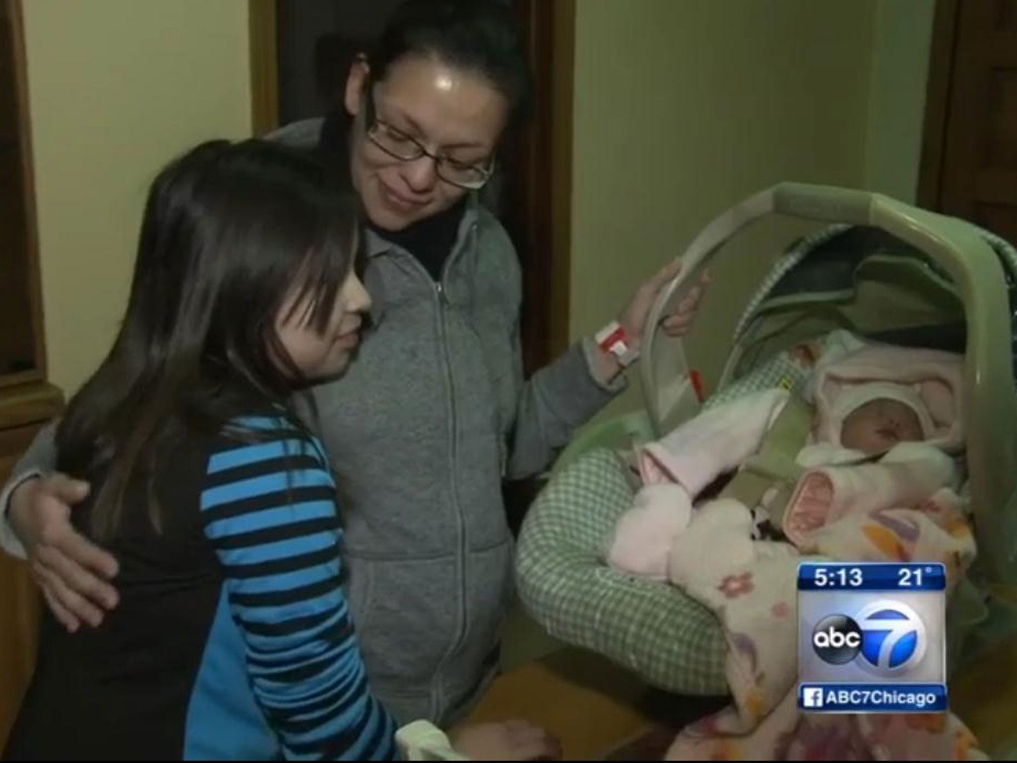 Nine-year-old Alyssa Meza successfully delivered her baby sister, who was born with the umbilical cord around her neck