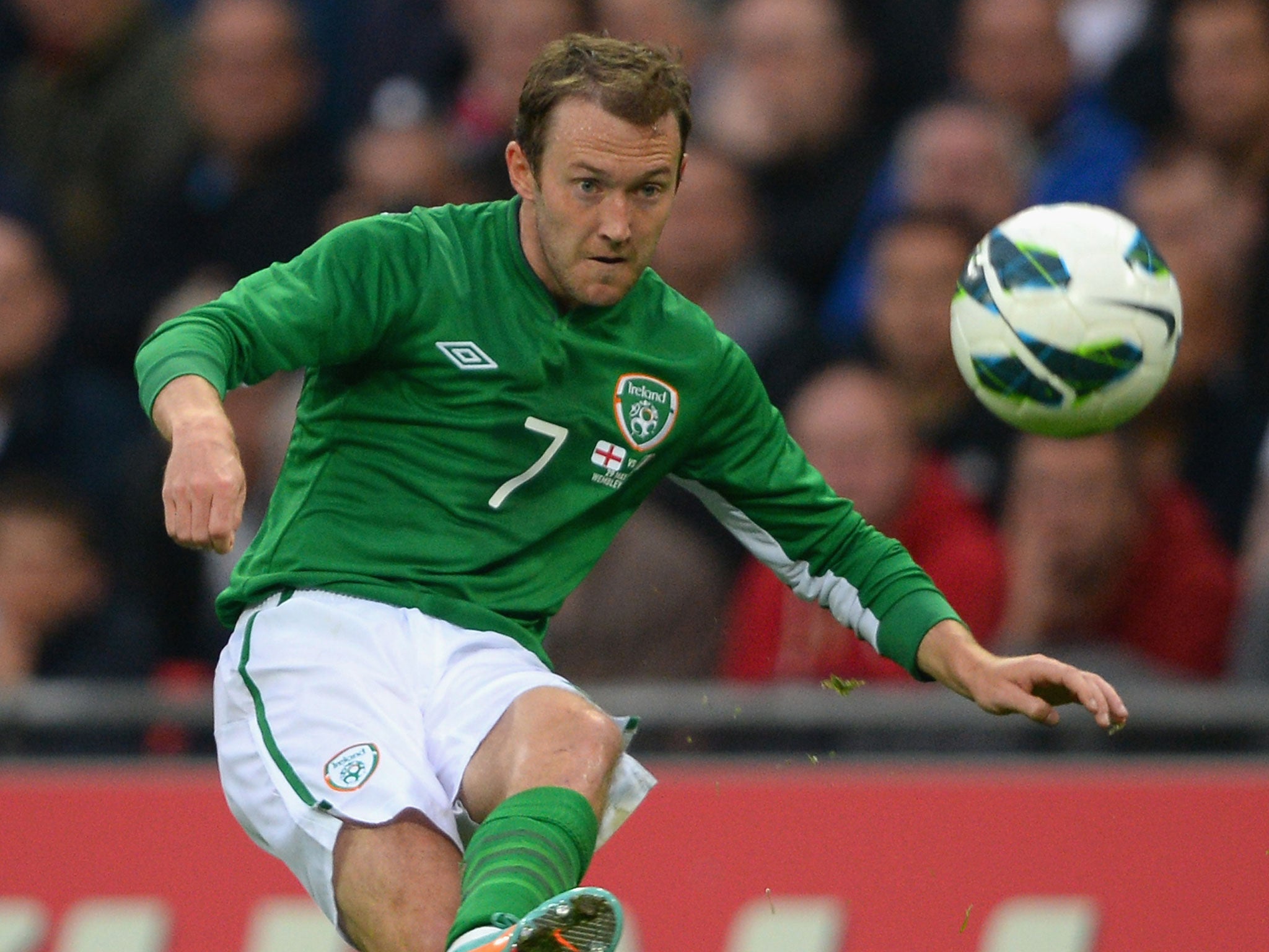 Aiden McGeady in action for Republic of Ireland