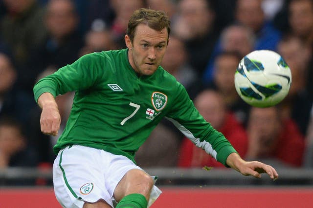 Aiden McGeady in action for Republic of Ireland 