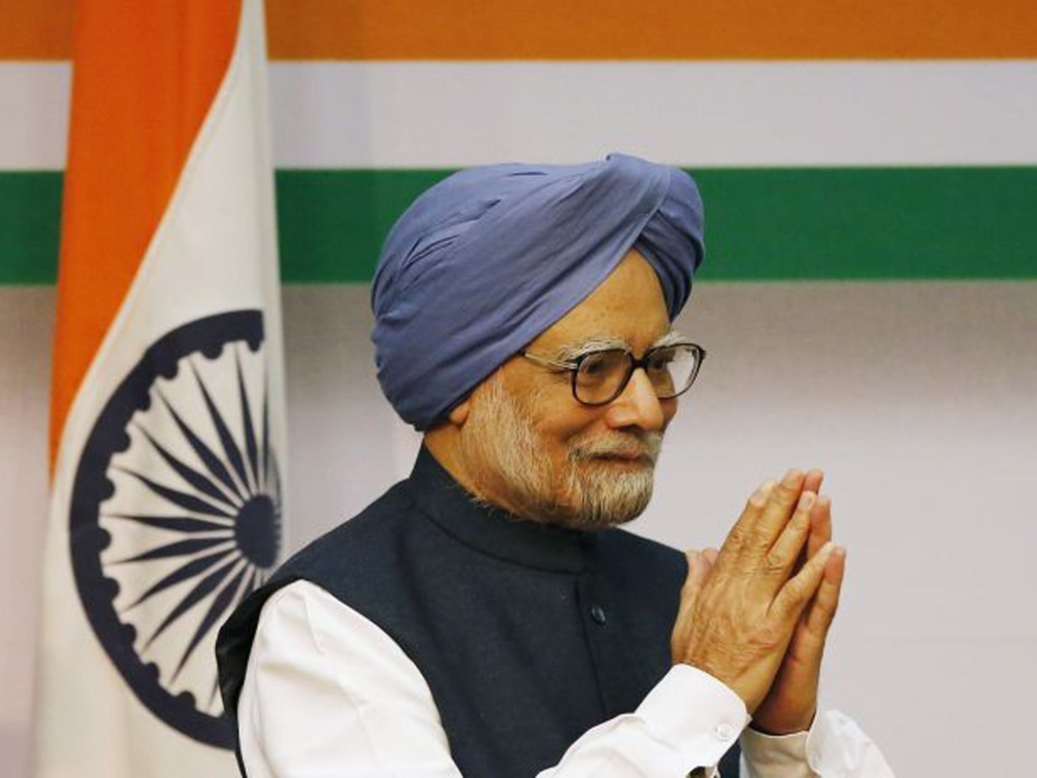The Indian Prime Minster Manmohan Singh says he will step aside after 10 years in office