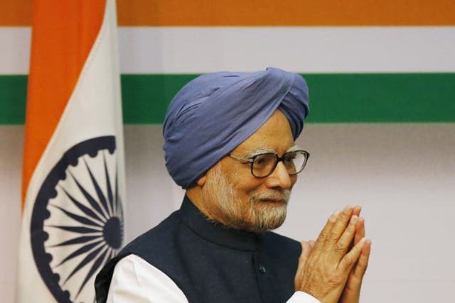The Indian Prime Minster Manmohan Singh says he will step aside after 10 years in office