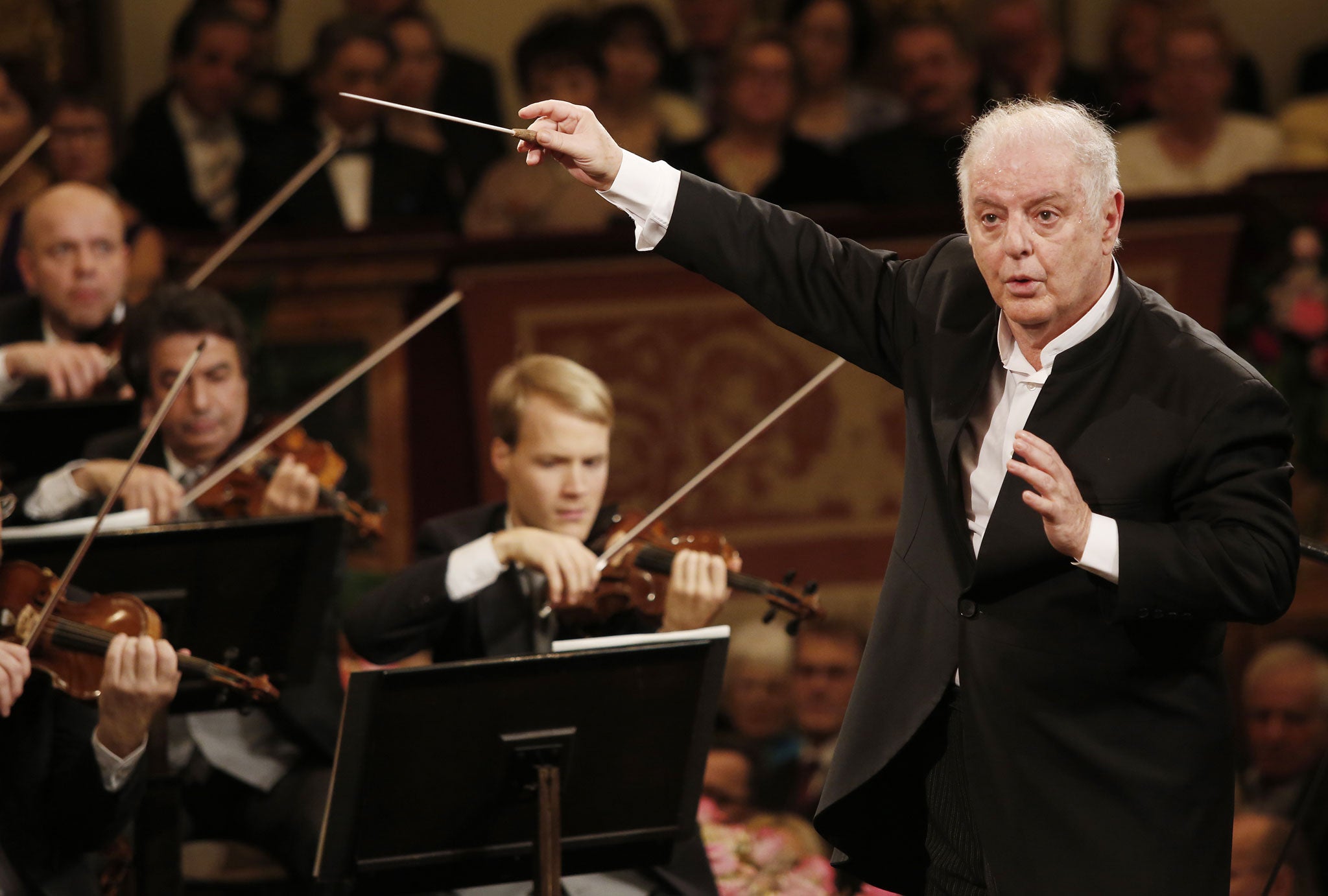 Daniel Barenboim conducts the Vienna Philharmonic Orchestra on New Year's Day