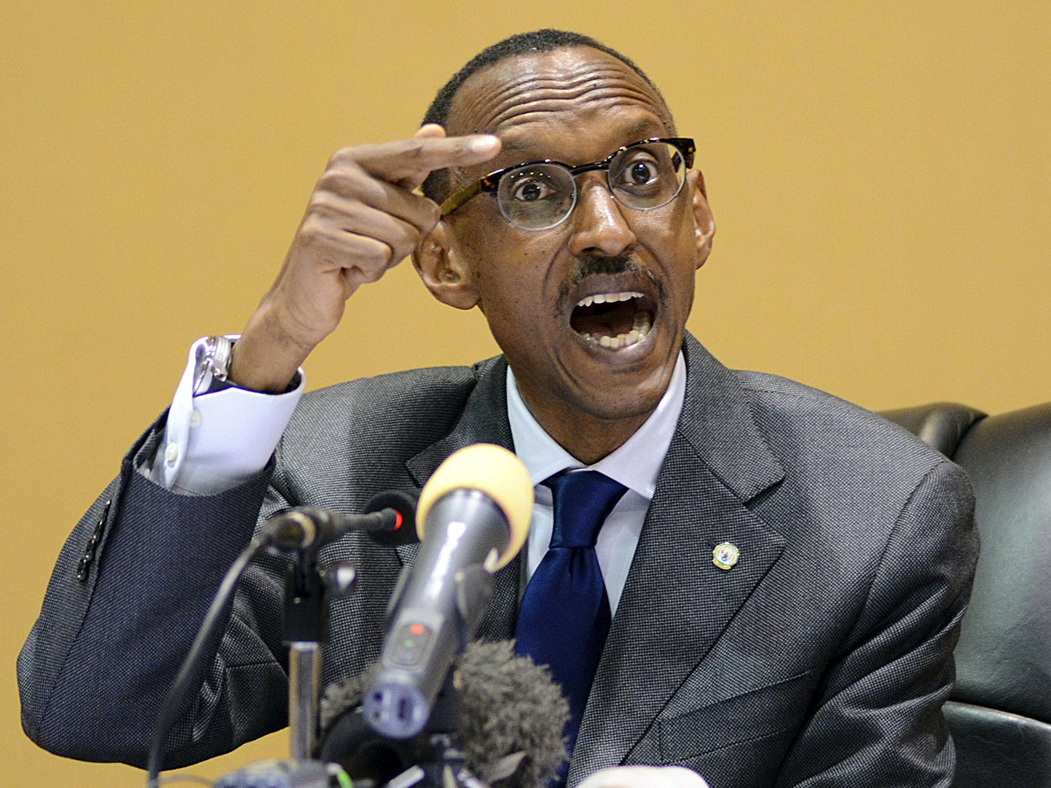 Paul Kagame has been described as a 'war criminal'