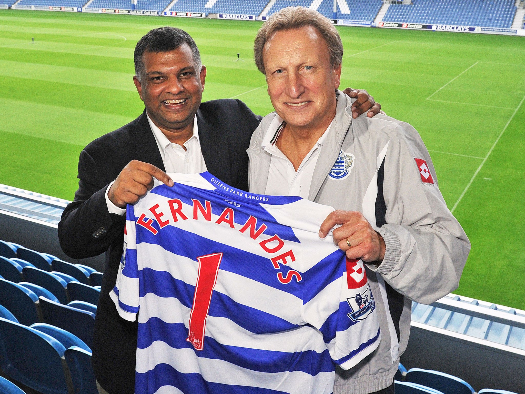 Tony Fernandes joins me at QPR, where I was not his personal No 1 choice