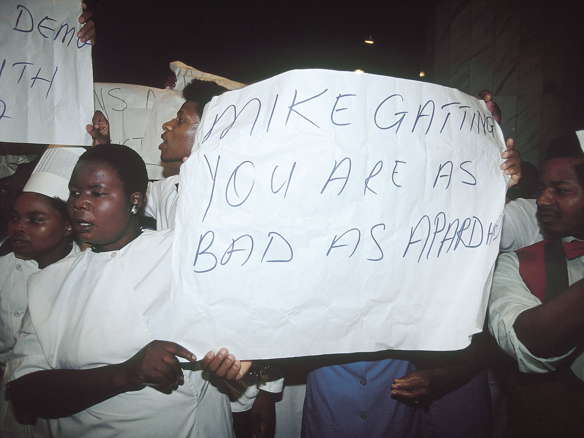 Mike Gatting's Test in South Africa 1990 was a disaster - black hotel staff refused to serve players, and thousands demonstrated at the matches