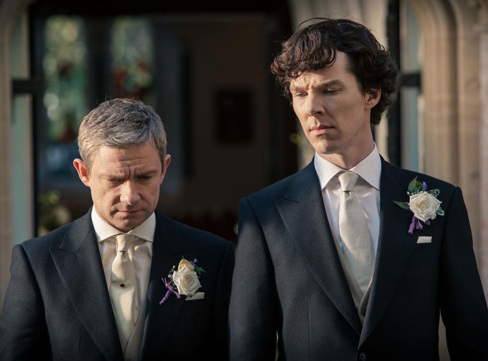 John and Sherlock look pensive in 'The Sign of Three'