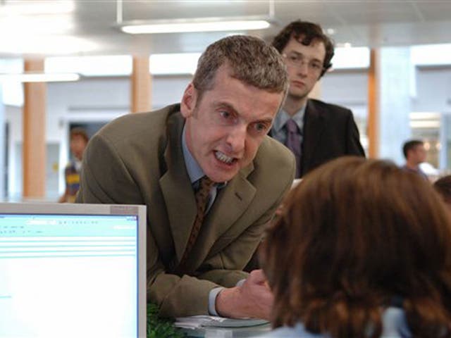 <p>Colourful language: The notoriously potty-mouthed Malcolm Tucker (Peter Capaldi) in ‘The Thick of It’  </p>