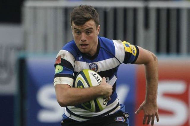 George Ford of Bath attacks during the match between Bath Rugby and Exeter Chiefs