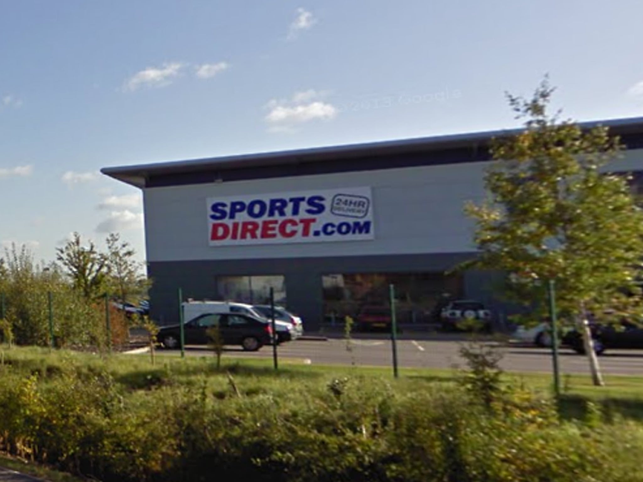 The baby was reportedly born in a Sports Direct warehouse in Shirebrook, Derbyshire on New Year's Day