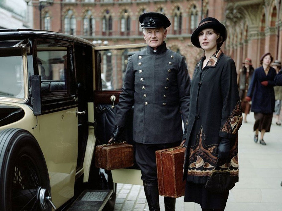 Laura Carmichael as Lady Edith in the fourth series of 'Downton Abbey' which aired last year