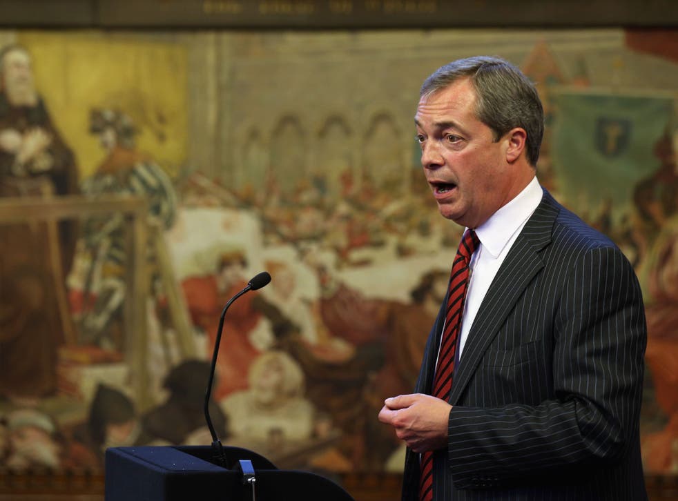 Nigel Farage, the leader of the UK Independence Party, provoked anger after expressing agreement with the 'basic principle' of some of the sentiments in Enoch Powell’s notorious 'rivers of blood' speech