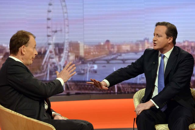 David Cameron sidestepped awkward questions on pensioner benefits on ‘The Andrew Marr Show’