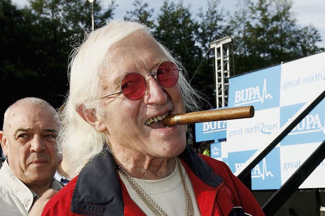 Jimmy Saville pictured in 2006. He is thought to have abused hundreds of victims 