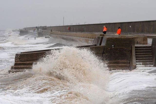 Coastal areas will be worst hit as the storm sweeps the UK