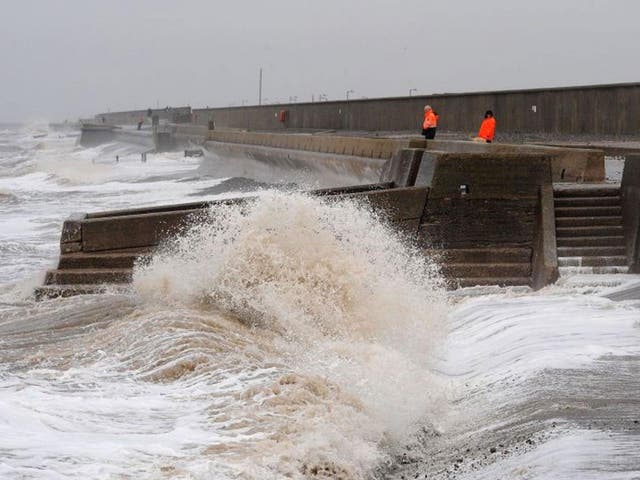 Coastal areas will be worst hit as the storm sweeps the UK