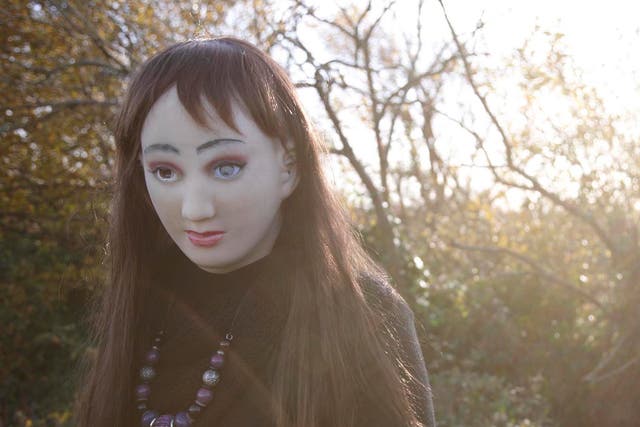 One of the 'maskers' on Channel 4's 'Secrets of the Living Doll's 
