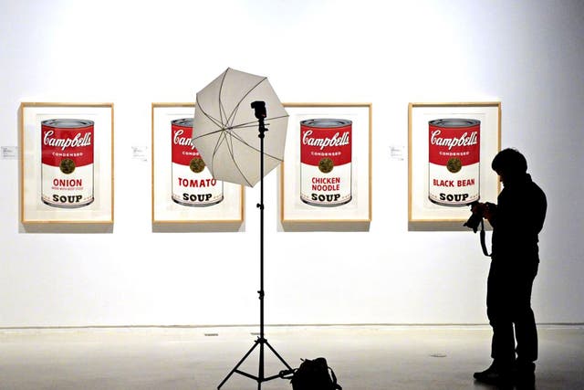 The bright idea: Andy Warhol only needed to have the inspiration: he could leave it to others to execute them