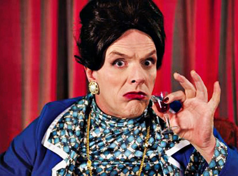 Tipple of laughter: Greg Davies as Jennitta Bishard in 'This Is Jinsy'