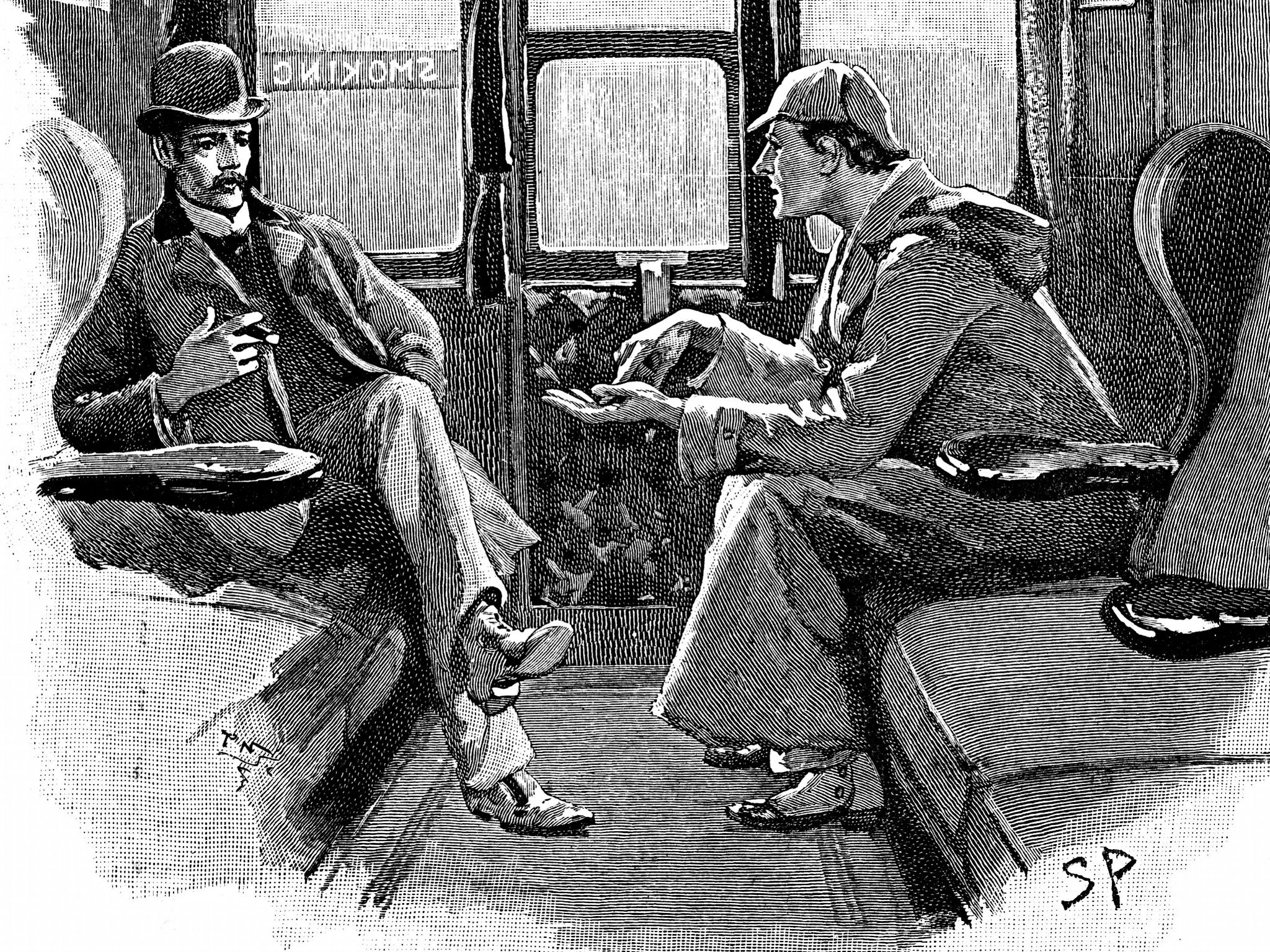 Sydney E Paget's impression of Holmes and Watson in 1892