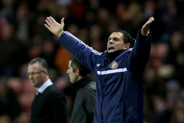 Gus Poyet has seen his Sunderland side thrive in the cups, having won just three times in the league 