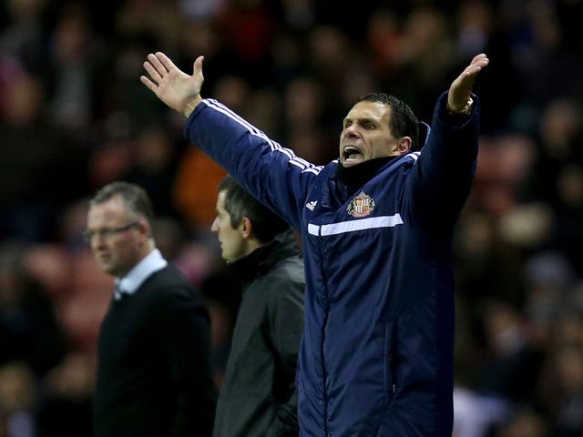 Gus Poyet has seen his Sunderland side thrive in the cups, having won just three times in the league 