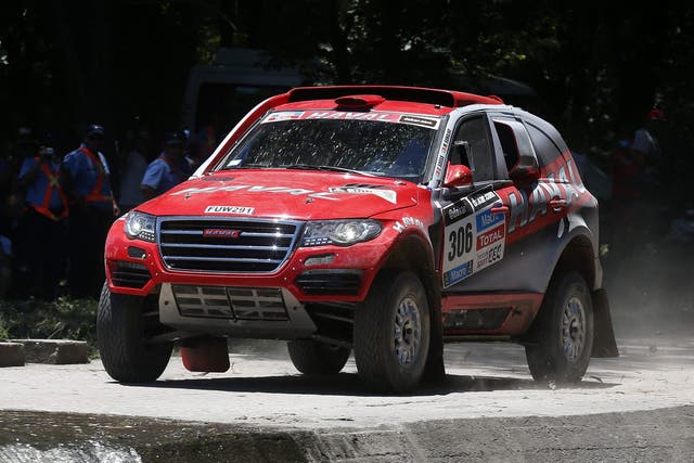 Portuguese driver Carlos Sousa in action during the first stage of the Rally Dakar 2014 