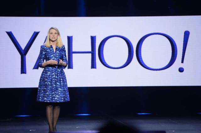 Yahoo CEO Marissa Mayer speaks during her keynote address at  the 2014 International CES in Las Vegas, Nevada, January 7, 2014.