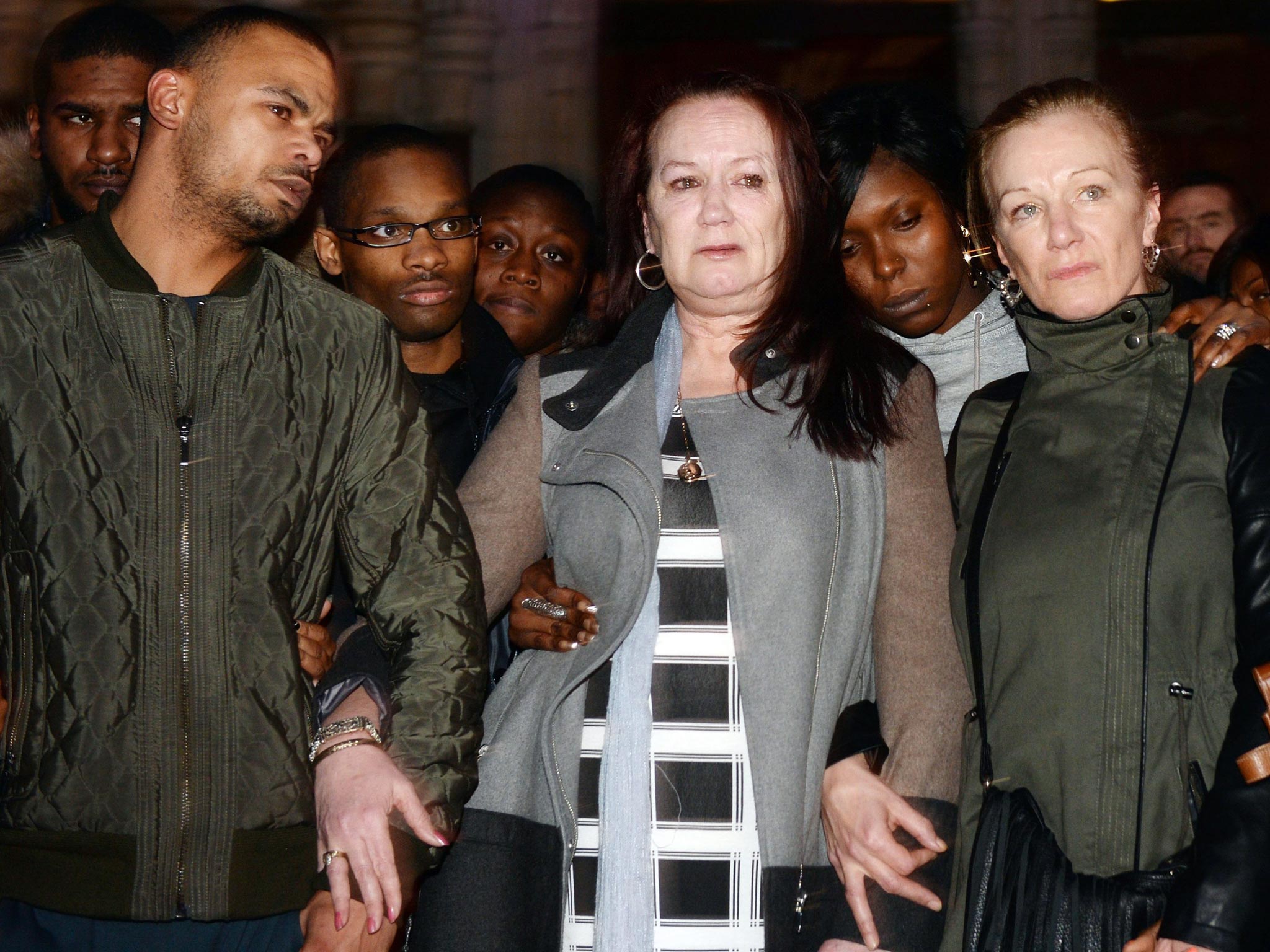 Mark Duggan's family make a statement outside the High Court in central London