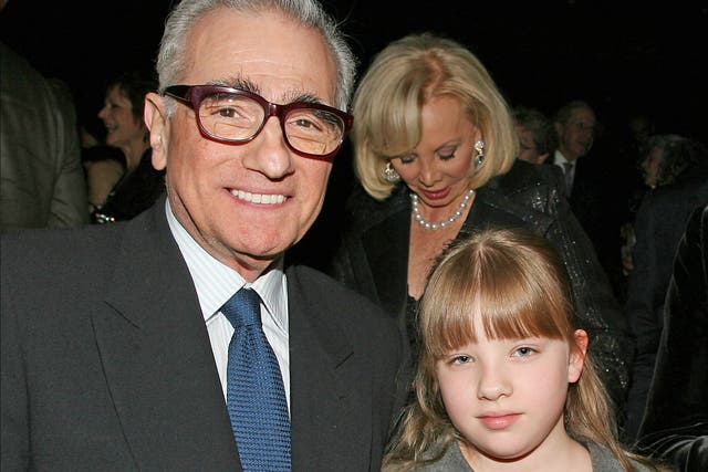 Film director Martin Scorsese with his daughter Francesca