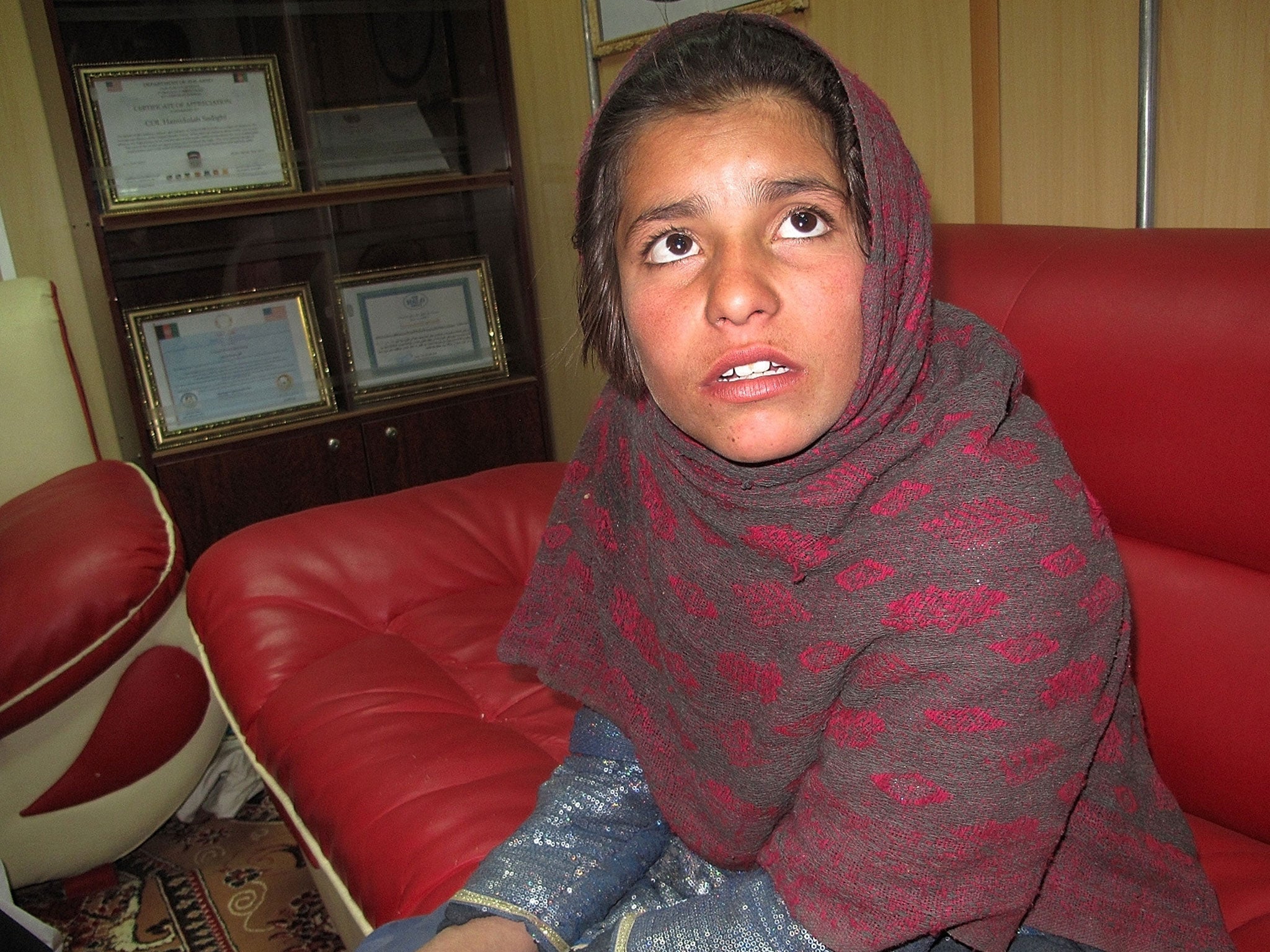 The Taliban deny using Spozhmai, aged 10, as a would-be suicide bomber