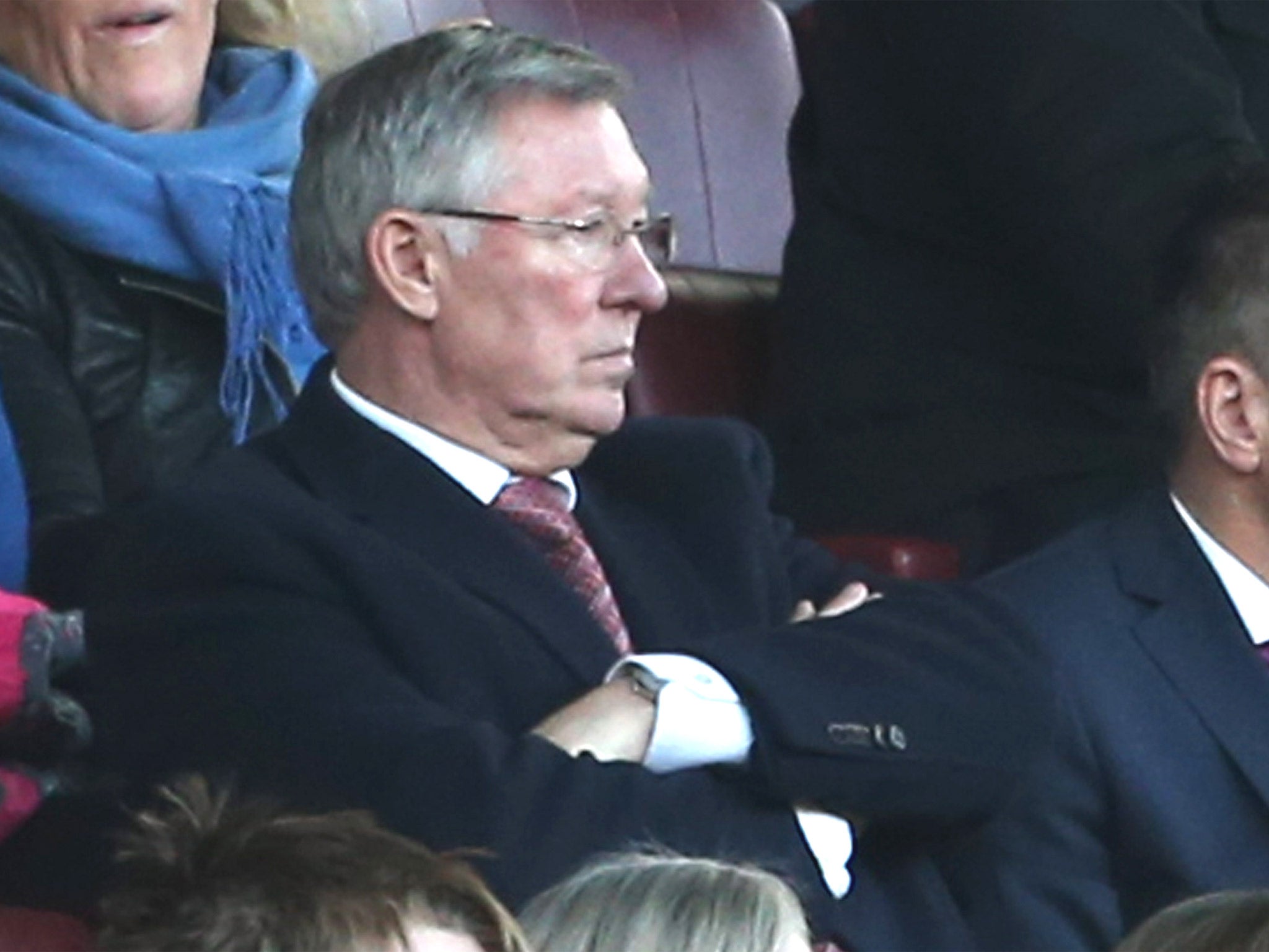 Sir Alex Ferguson’s presence at most United games has cast a shadow over David Moyes